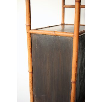 支那竹 網代細工飾棚/違棚　U340 