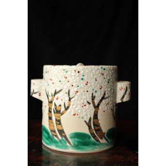 白井半七 桜 水指 共箱 替蓋　P445 