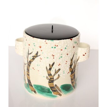 白井半七 桜 水指 共箱 替蓋　P445 