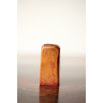 篆刻家 石川蘭八 中村蘭台 印材 2点1組 師弟同字刻印「徳」 U341 