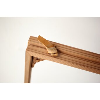 寧楽鳳嶽 川崎鳳嶽  風炉先屏風 捻組格子 吉野杉伐造　X434 