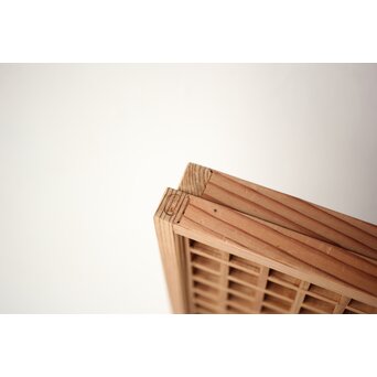 寧楽鳳嶽 川崎鳳嶽  風炉先屏風 捻組格子 吉野杉伐造　X434 