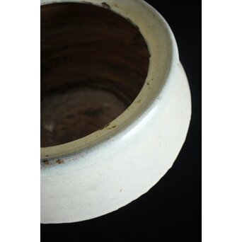 浜田庄司 大作 掛分火鉢 共箱　P446 