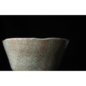 後楽園焼 香炉釉楽茶碗　P448 