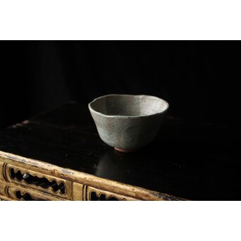 後楽園焼 香炉釉楽茶碗　P448 