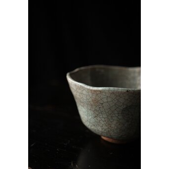 後楽園焼 香炉釉楽茶碗　P448 