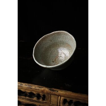 後楽園焼 香炉釉楽茶碗　P448 