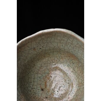 後楽園焼 香炉釉楽茶碗　P448 