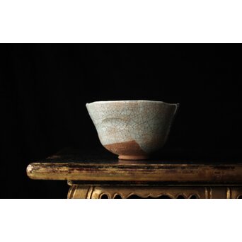 後楽園焼 香炉釉楽茶碗　P448