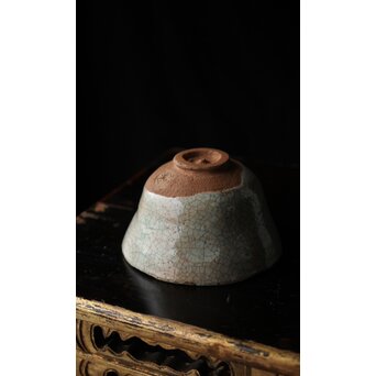 後楽園焼 香炉釉楽茶碗　P448 