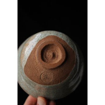 後楽園焼 香炉釉楽茶碗　P448 