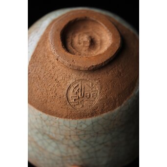 後楽園焼 香炉釉楽茶碗　P448 