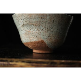 後楽園焼 香炉釉楽茶碗　P448 