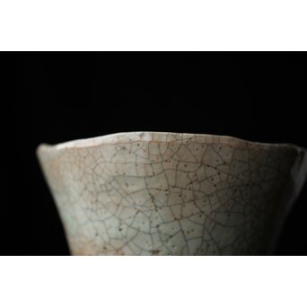 後楽園焼 香炉釉楽茶碗　P448 