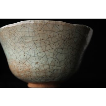 後楽園焼 香炉釉楽茶碗　P448 