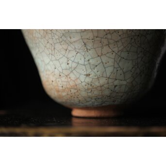 後楽園焼 香炉釉楽茶碗　P448 