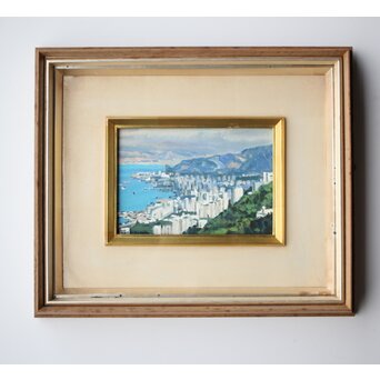 石川滋彦【香港】油彩額装　Z472 