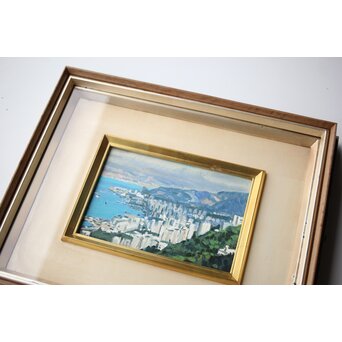 石川滋彦【香港】油彩額装　Z472 