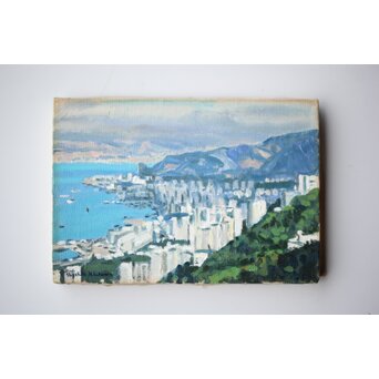 石川滋彦【香港】油彩額装　Z472