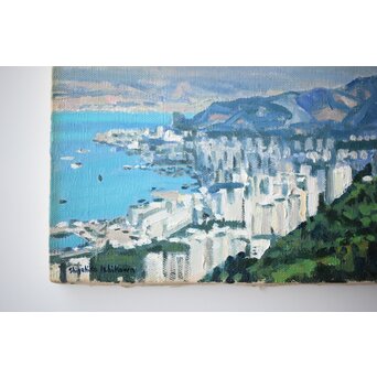 石川滋彦【香港】油彩額装　Z472 