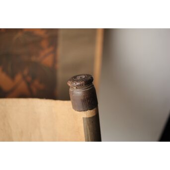 落合朗風【春欄之図】紙本軸装 二重箱　Z473 