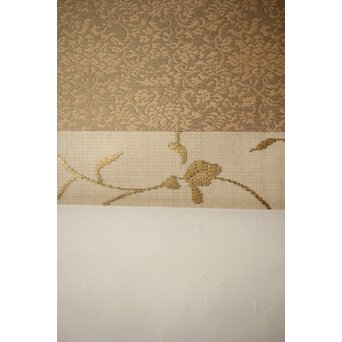 落合朗風【春欄之図】紙本軸装 二重箱　Z473 