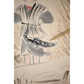 落合朗風 紙本軸装　Z474 