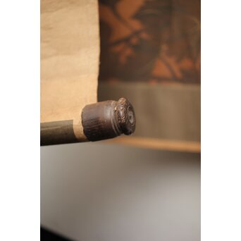 女流画家 桜井雪保 南画風花鳥図 絹本軸装　Z475 