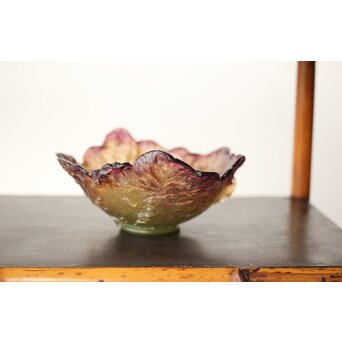 Nancy France 刻 ボウル ガラス工芸 アールヌーヴォ　Y046 