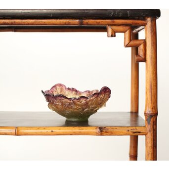 Nancy France 刻 ボウル ガラス工芸 アールヌーヴォ　Y046