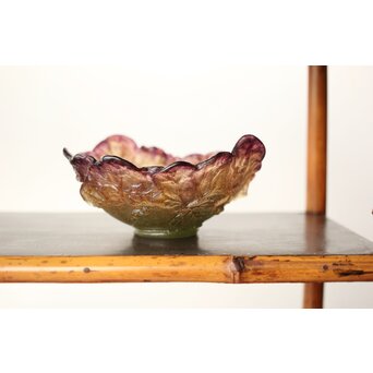 Nancy France 刻 ボウル ガラス工芸 アールヌーヴォ　Y046 