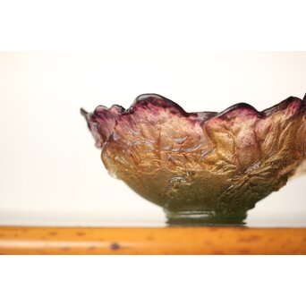 Nancy France 刻 ボウル ガラス工芸 アールヌーヴォ　Y046 