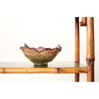 Nancy France 刻 ボウル ガラス工芸 アールヌーヴォ　Y046 