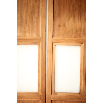 白木 ダイアガラス戸 4枚1組　GD0205 