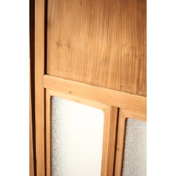 白木 ダイアガラス戸 4枚1組　GD0205 