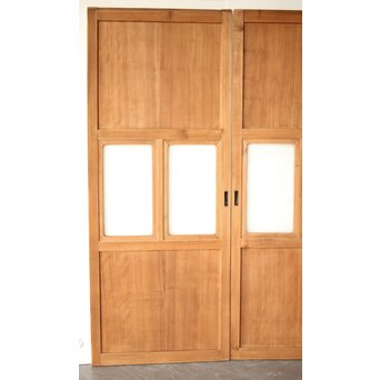 白木 ダイアガラス戸 4枚1組　GD0205 