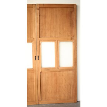 白木 ダイアガラス戸 4枚1組　GD0205 