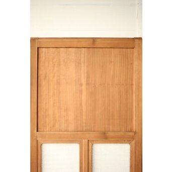 白木 ダイアガラス戸 4枚1組　GD0205 