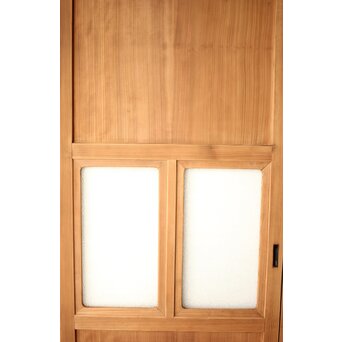 白木 ダイアガラス戸 4枚1組　GD0205 