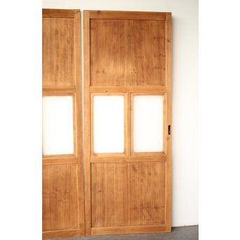 白木 ダイアガラス戸 4枚1組　GD0205 