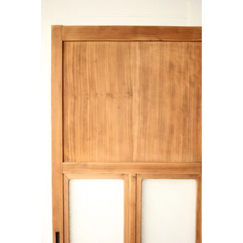 白木 ダイアガラス戸 4枚1組　GD0205 