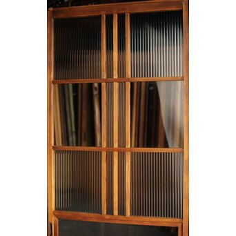 細分化モールガラス戸 2枚1組　GD0206 モールガラスとクリアガラス