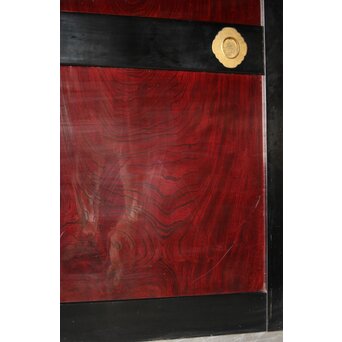 欅一枚板 帯戸 4枚1組　B1060 こちらも動きのある木目