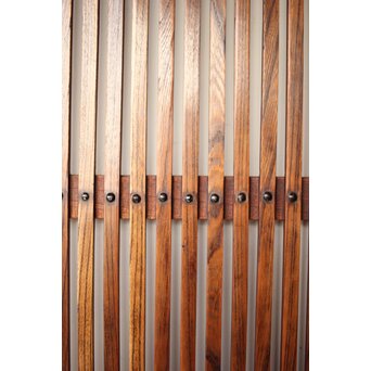 総欅 格子蔵戸　W0136 