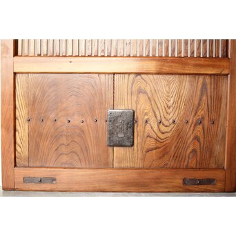 総欅 格子蔵戸　W0136 