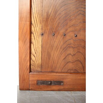 総欅 格子蔵戸　W0136 