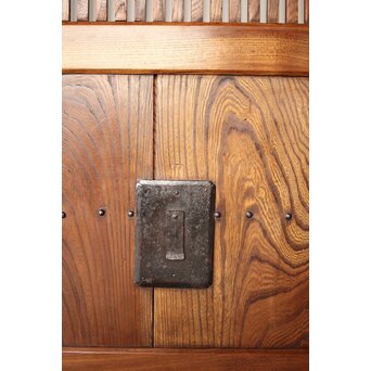 総欅 格子蔵戸　W0136 