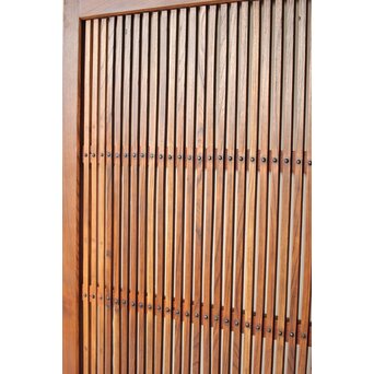 総欅 格子蔵戸　W0136 