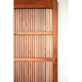 総欅 格子蔵戸　W0136 