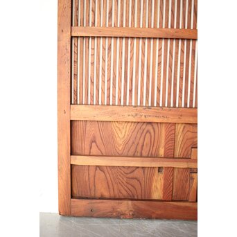 総欅 格子蔵戸　W0136 